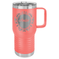 Thumbnail for Polar Camel 20 oz. Coral Vacuum Insulated Travel Mug with Slider Lid