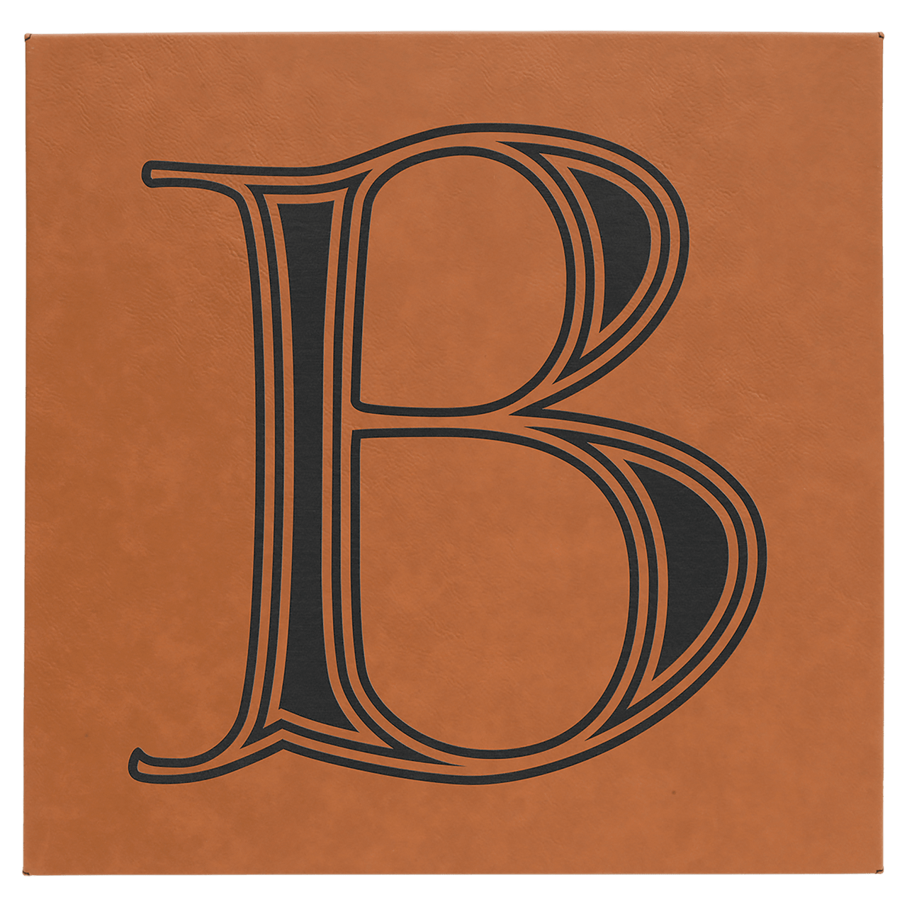 14" x 14" Teal Laserable Leatherette Wall Decor with Sawtooth Hanger