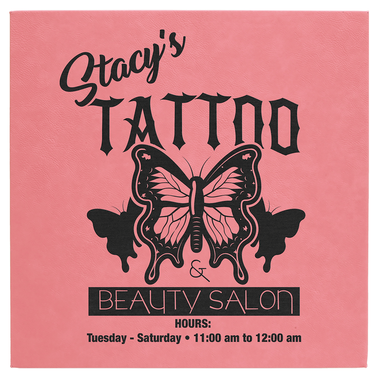 14" x 14" Teal Laserable Leatherette Wall Decor with Sawtooth Hanger