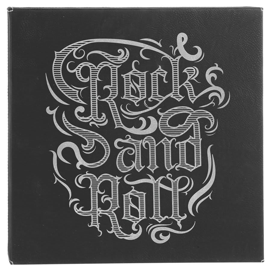 14" x 14" Teal Laserable Leatherette Wall Decor with Sawtooth Hanger