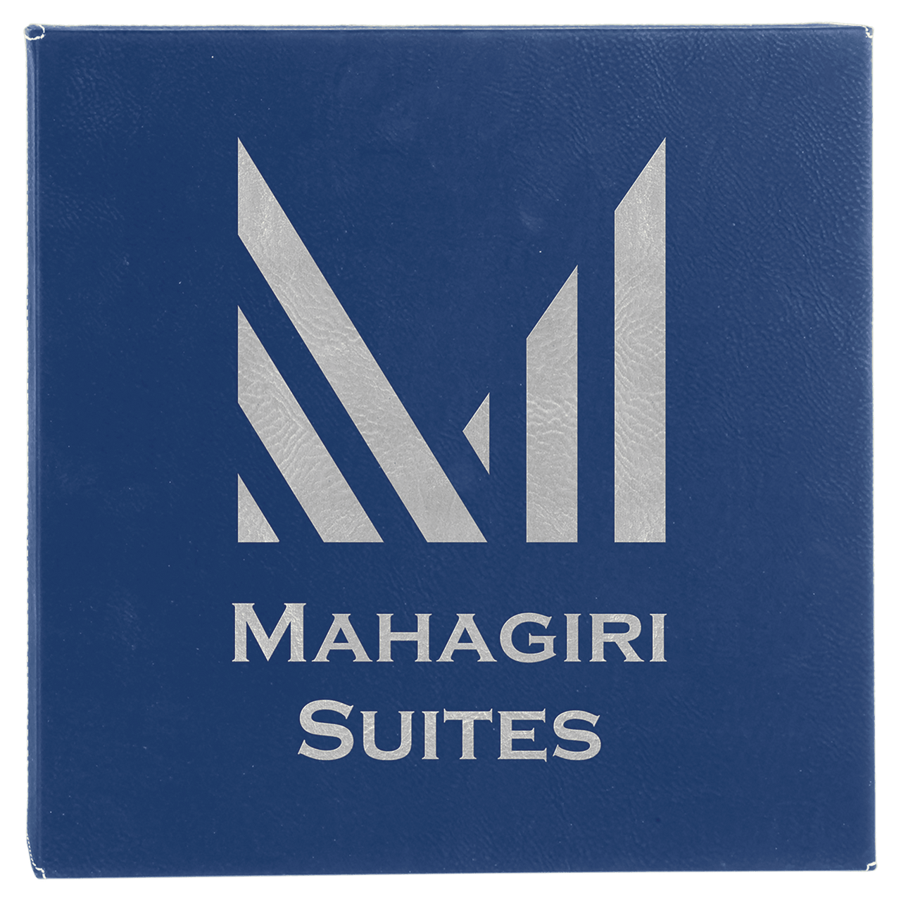 14" x 14" Teal Laserable Leatherette Wall Decor with Sawtooth Hanger