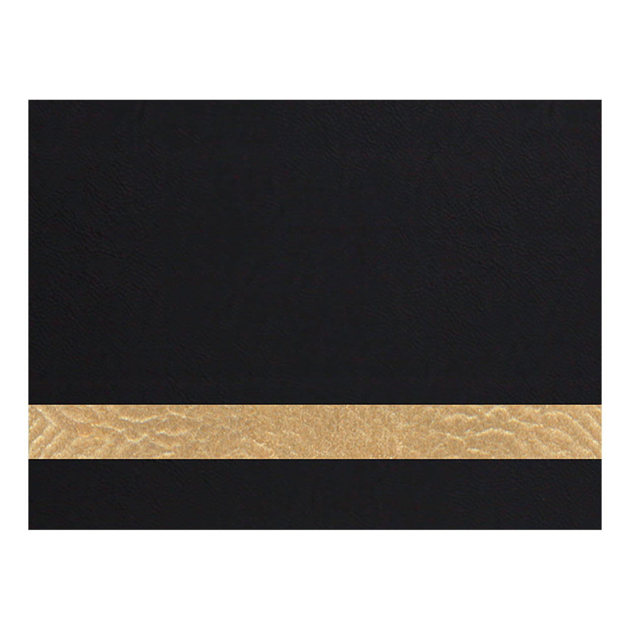 12" x 18" Black/Gold Laserable Leatherette Sheet Stock with Adhesive