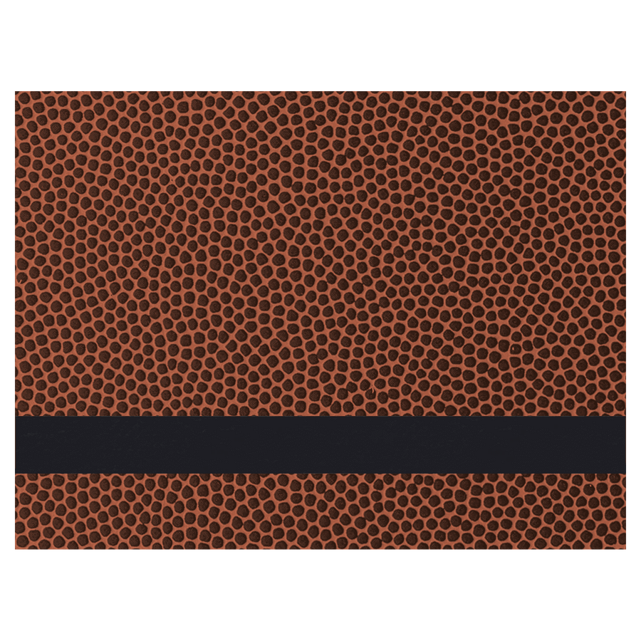 12" x 18" Football Laserable Leatherette Sheet Stock with Adhesive