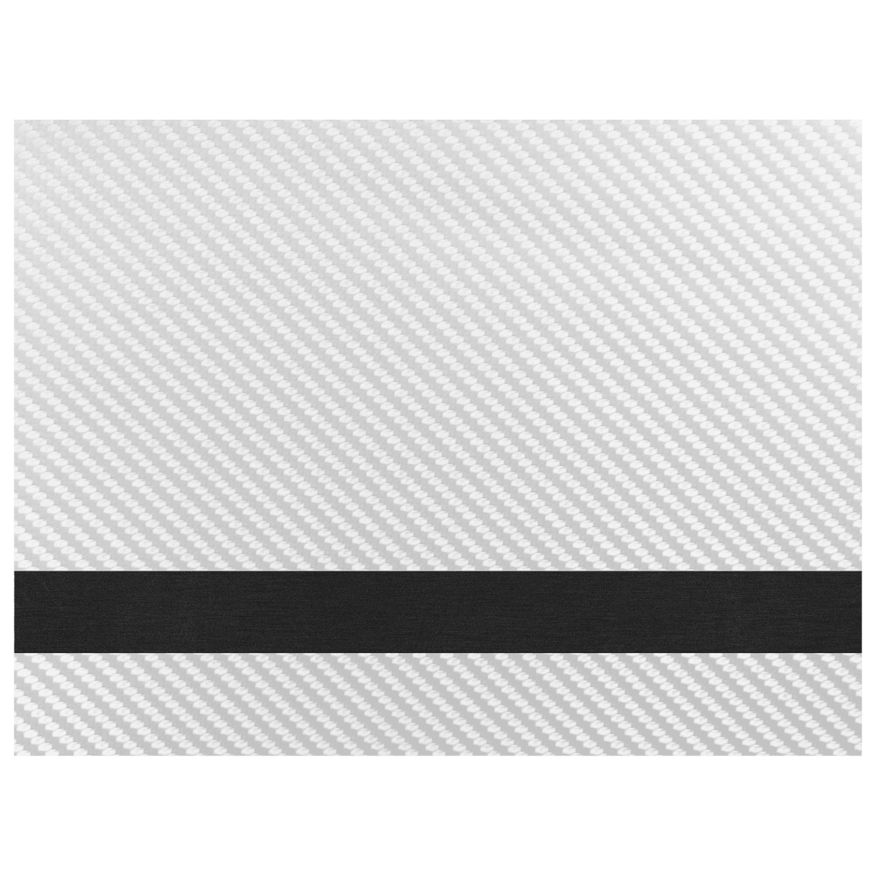 12" x 18" Silver/Black Carbon Fiber Laserable Leatherette Sheet Stock with Adhesive