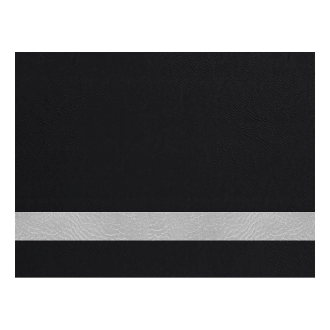 12" x 24" Black/Silver Laserable Leatherette Sheet Stock with Kota Pro Adhesive