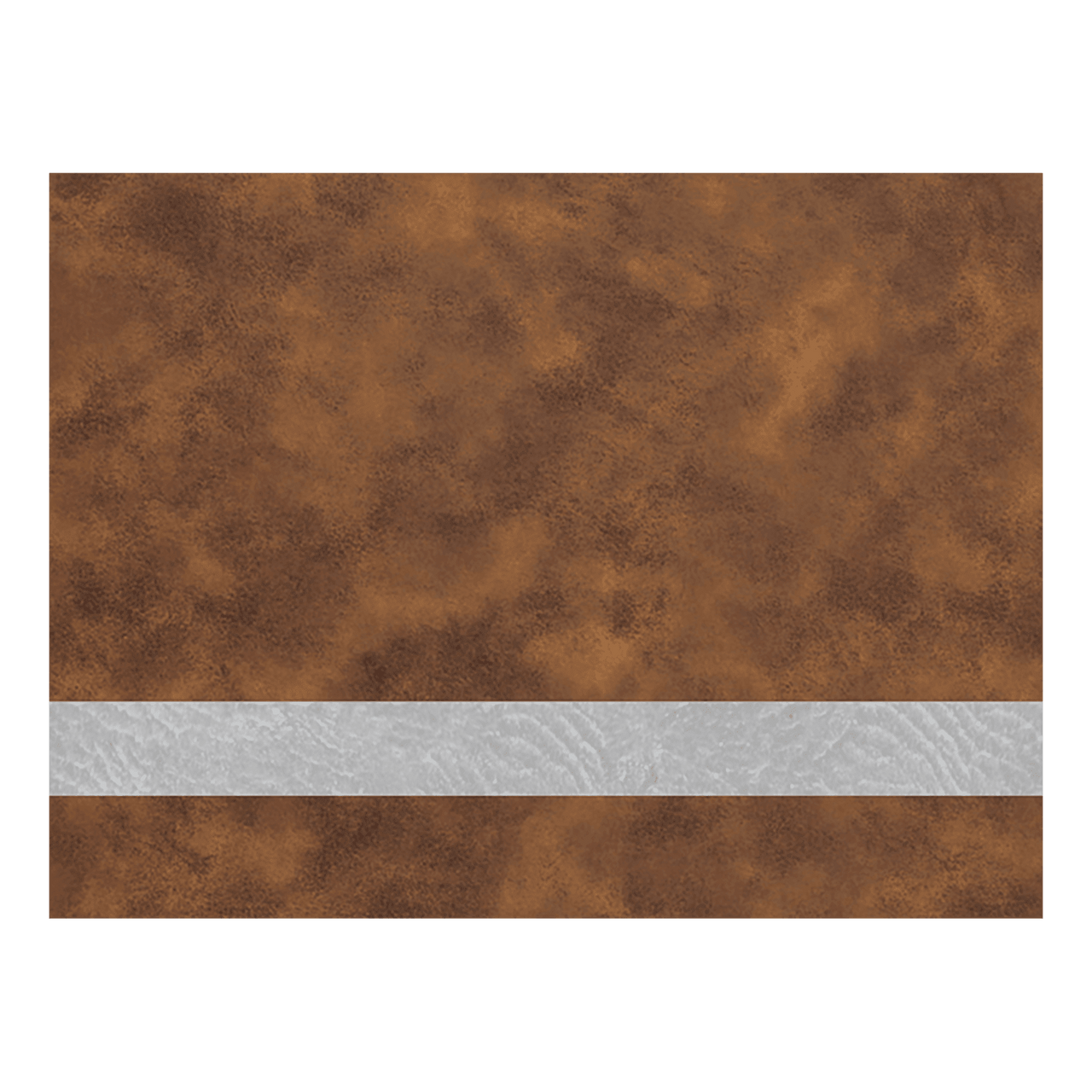 12" x 24" Rustic/Silver Laserable Leatherette Sheet Stock with Kota Pro Adhesive