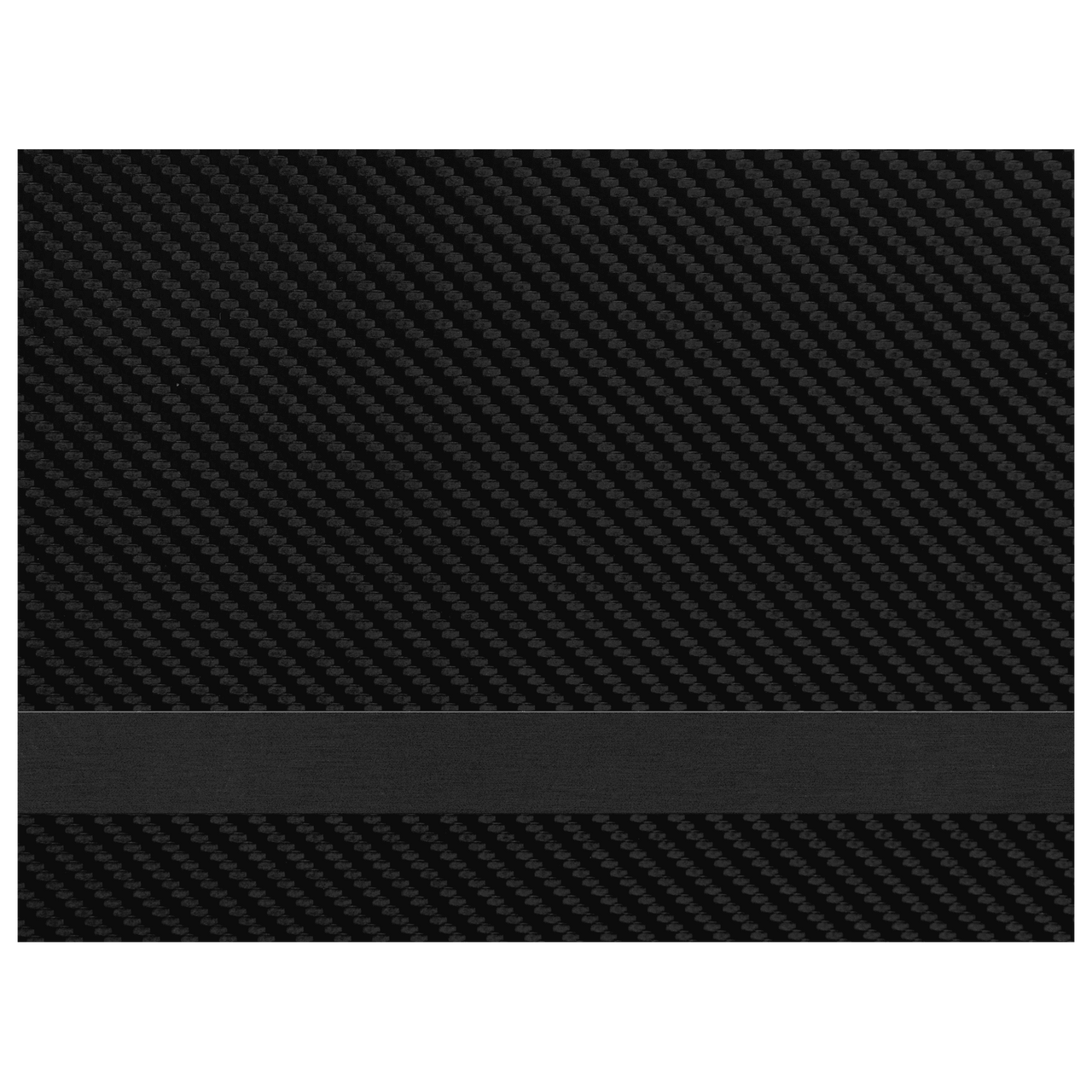 12" x 24" Black/Black Carbon Fiber Laserable Leatherette Sheet Stock with Kota Pro Adhesive