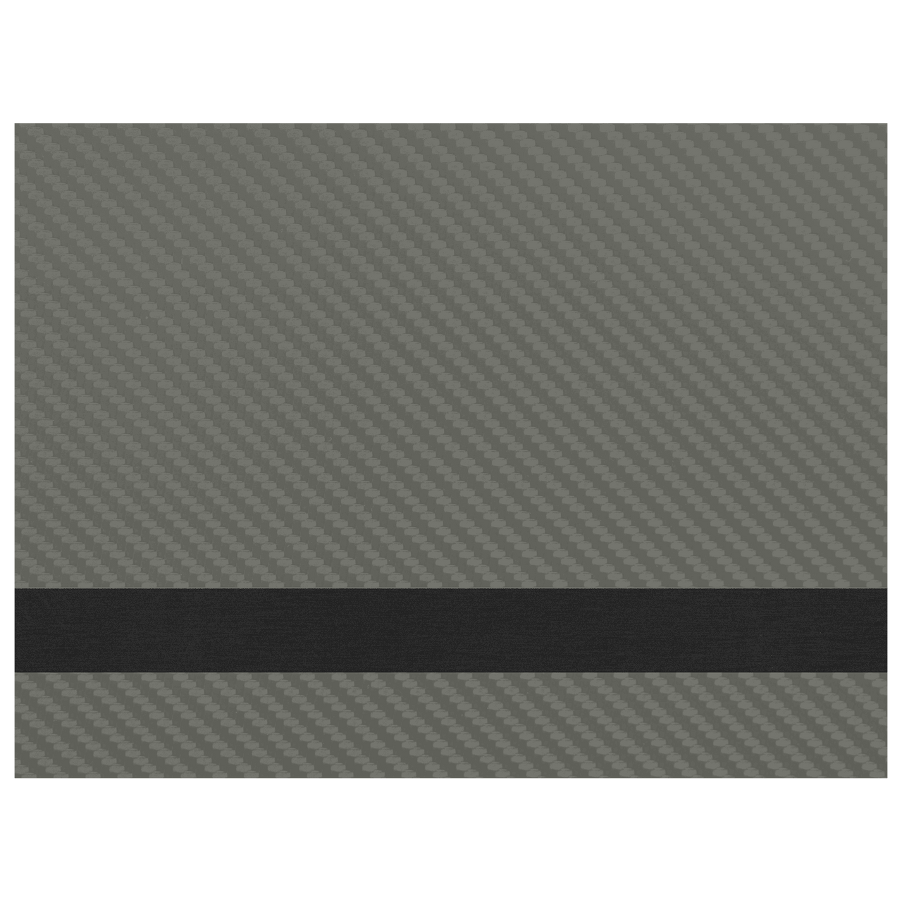 12" x 24" Gray/Black Carbon Fiber Laserable Leatherette Sheet Stock with Kota Pro Adhesive