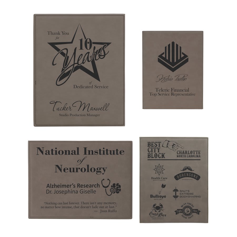 Rawhide Laserable Leatherette Plaque Sample Set