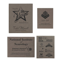 Thumbnail for Rawhide Laserable Leatherette Plaque Sample Set