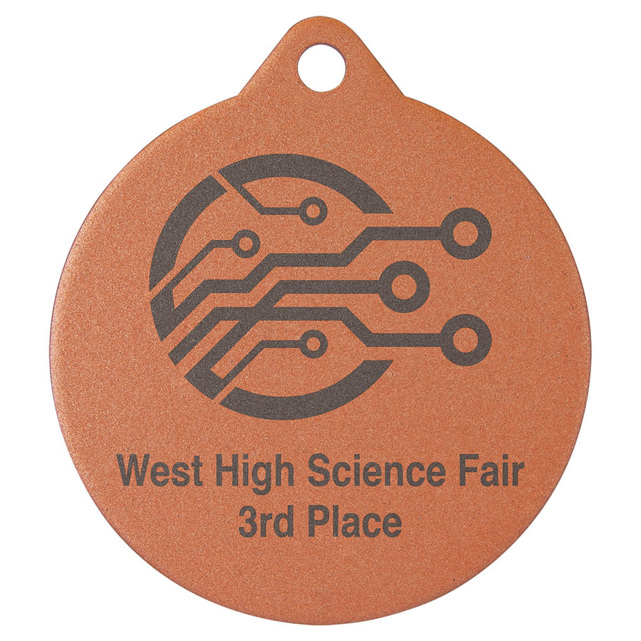 2 3/4" Laserable Bronze Medal