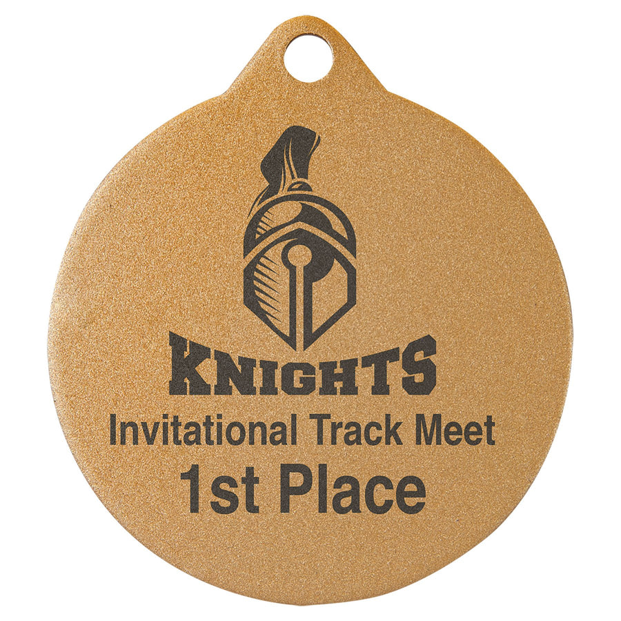 2 3/4" Laserable Bronze Medal