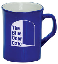 Thumbnail for 10 oz. Blue Ceramic Rounded Corner LazerMug