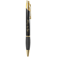 Thumbnail for Gloss Burgundy Brass Ballpoint Pen with Gripper