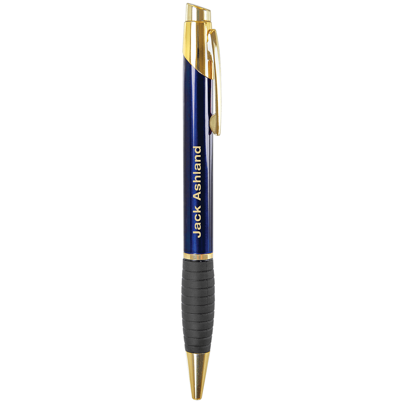 Gloss Burgundy Brass Ballpoint Pen with Gripper