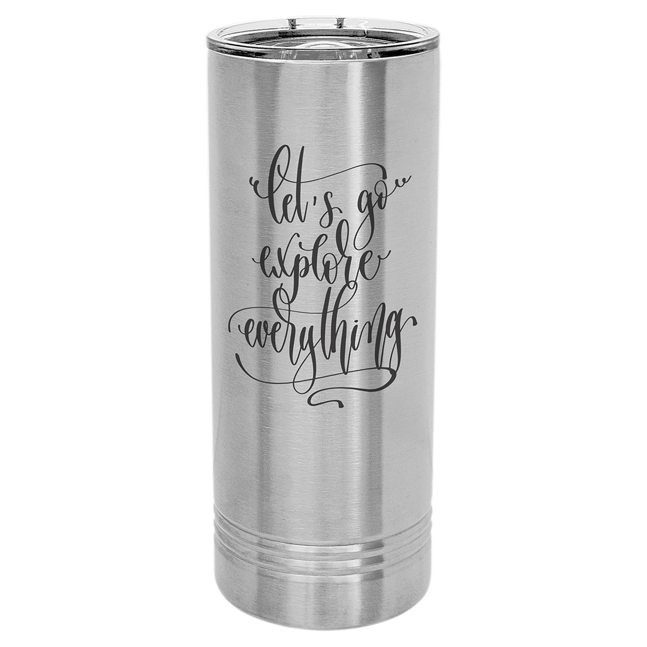 Polar Camel 22 oz. Stainless Steel Skinny Tumbler with Slider Lid