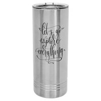 Thumbnail for Polar Camel 22 oz. Stainless Steel Skinny Tumbler with Slider Lid