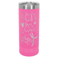 Thumbnail for Polar Camel 22 oz. Pink Skinny Tumbler with Slider Lid