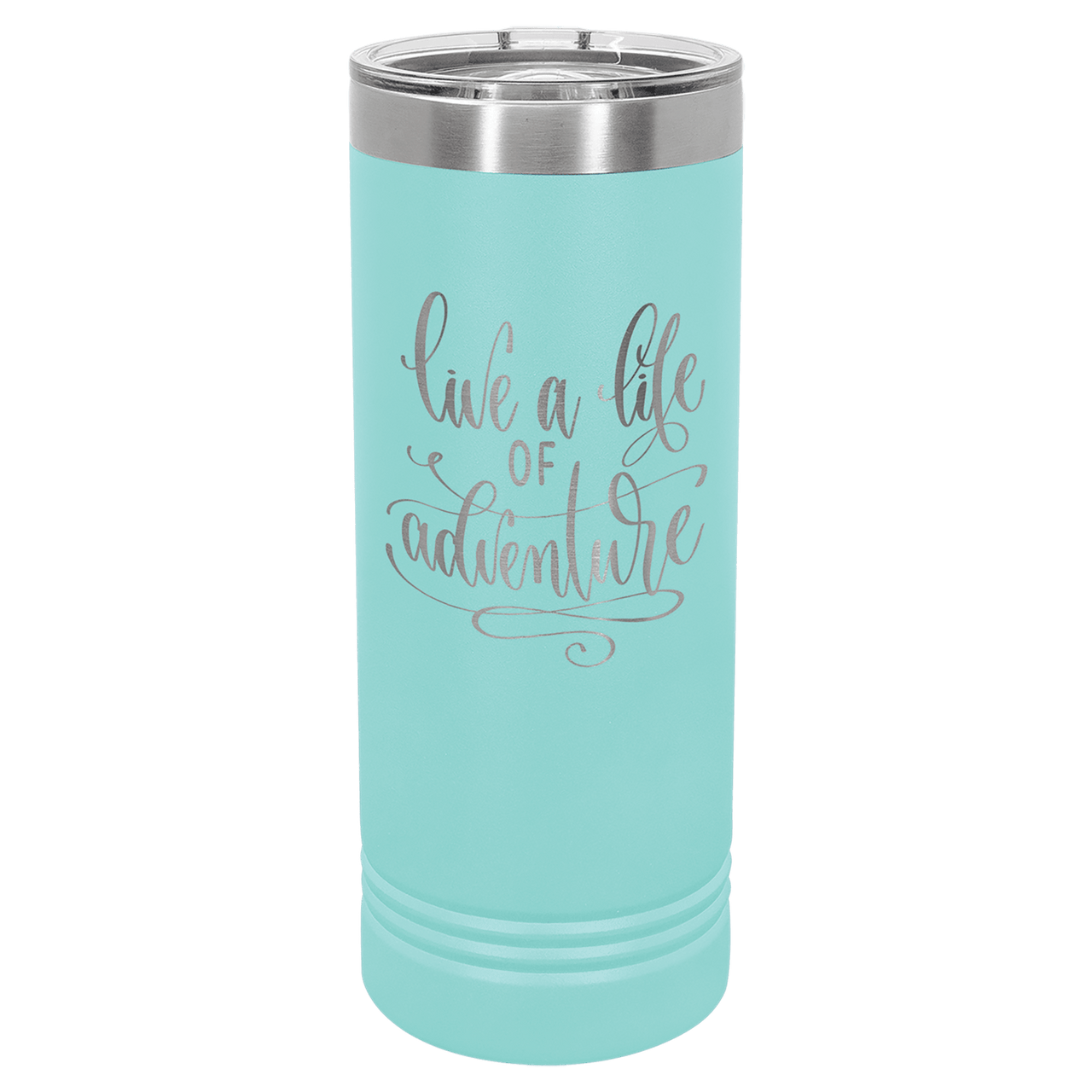 Polar Camel 22 oz. Teal Blue Skinny Tumbler with Slider Lid