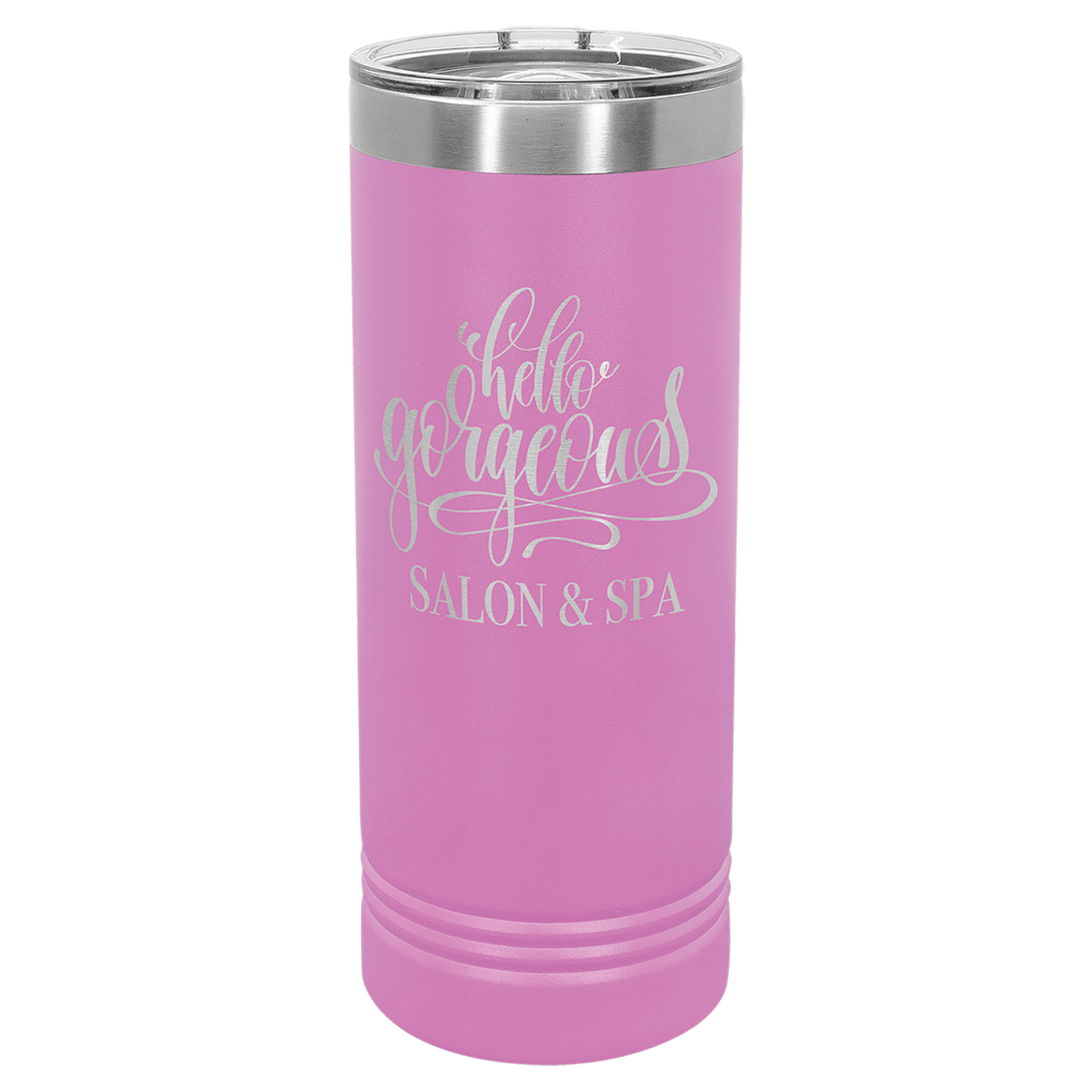 Polar Camel 22 oz. Light Purple Skinny Tumbler with Slider Lid