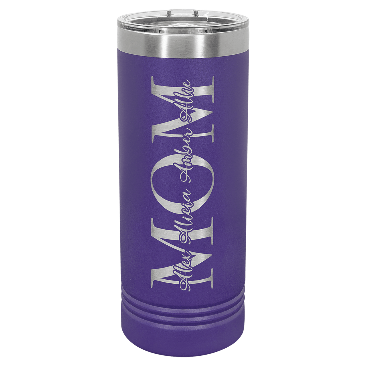 Polar Camel 22 oz. Purple Skinny Tumbler with Slider Lid