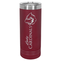 Thumbnail for Polar Camel 22 oz. Maroon Skinny Tumbler with Slider Lid