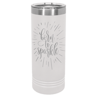 Thumbnail for Polar Camel 22 oz. White Skinny Tumbler with Slider Lid