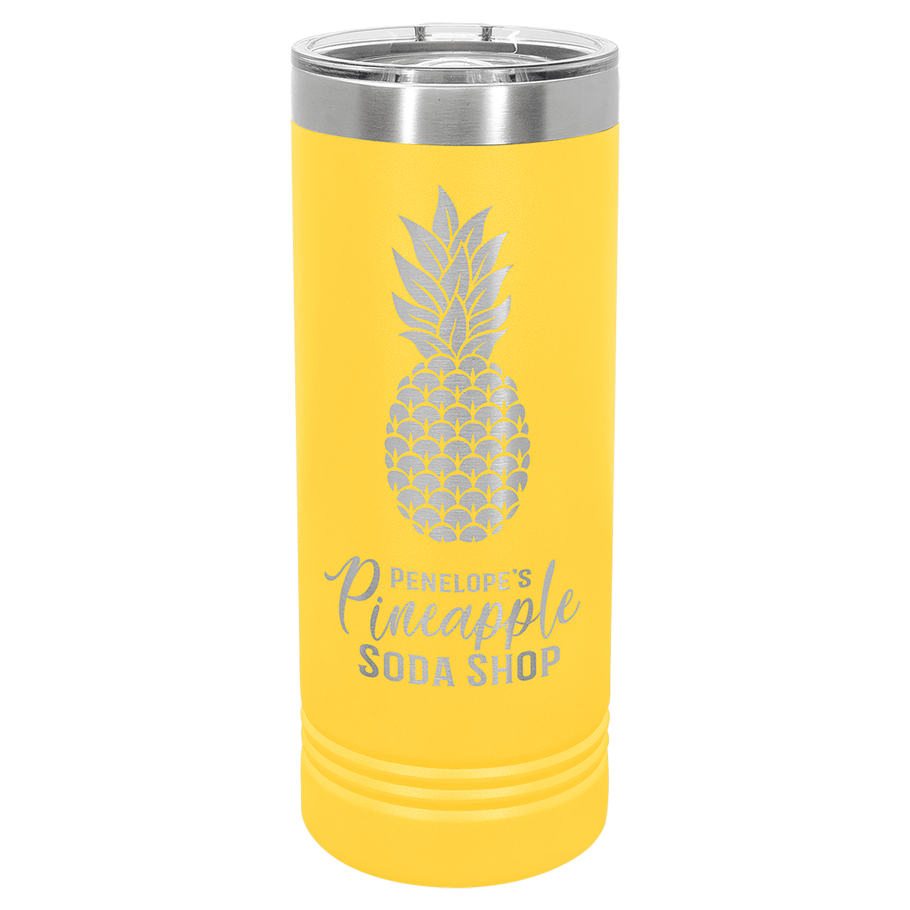 Polar Camel 22 oz. Yellow Skinny Tumbler with Slider Lid