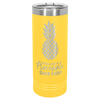 Thumbnail for Polar Camel 22 oz. Yellow Skinny Tumbler with Slider Lid