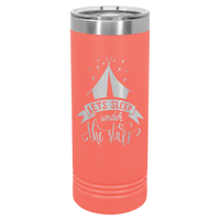 Thumbnail for Polar Camel 22 oz. Coral Skinny Tumbler with Slider Lid