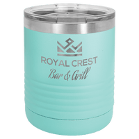 Thumbnail for Polar Camel 10 oz. Teal Vacuum Insulated Ringneck Tumbler with Clear Lid