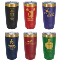 Thumbnail for Polar Camel 20 oz. Gold ION-Plated Ringneck Tumbler with Slider Lid