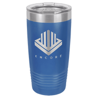 Thumbnail for Polar Camel 20 oz. Royal Blue Vacuum Insulated Ringneck Tumbler with Clear Lid