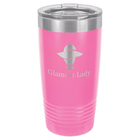 Thumbnail for Polar Camel 20 oz. Pink Vacuum Insulated Ringneck Tumbler with Clear Lid