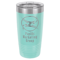 Thumbnail for Polar Camel 20 oz. Teal Vacuum Insulated Ringneck Tumbler with Clear Lid