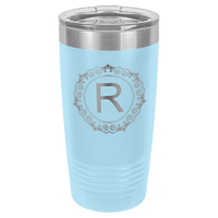 Thumbnail for Polar Camel 20 oz. Light Blue Vacuum Insulated Ringneck Tumbler with Clear Lid