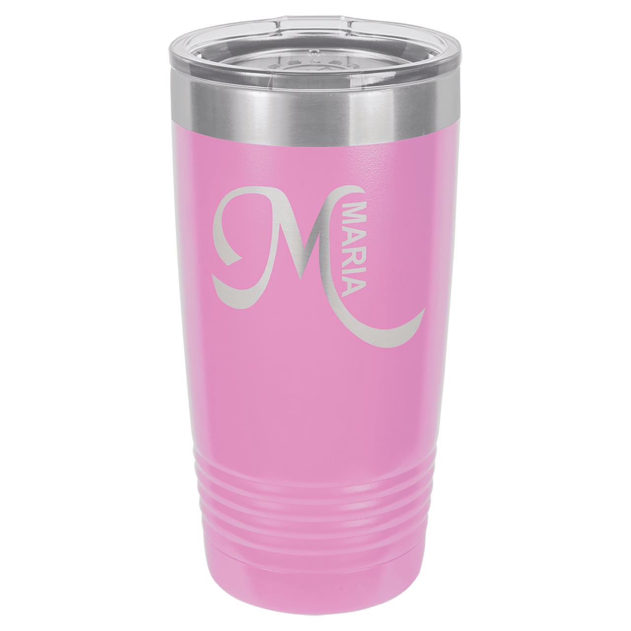 Polar Camel 20 oz. Light Purple Vacuum Insulated Ringneck Tumbler with Clear Lid