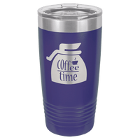 Thumbnail for Polar Camel 20 oz. Purple Vacuum Insulated Ringneck Tumbler with Clear Lid