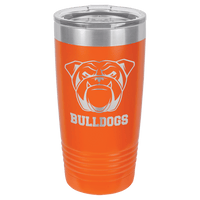 Thumbnail for Polar Camel 20 oz. Orange  Vacuum Insulated Ringneck Tumbler with Clear Lid