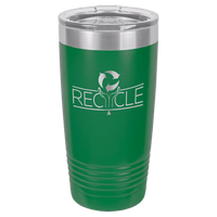 Thumbnail for Polar Camel 20 oz. Green Vacuum Insulated Ringneck Tumbler with Clear Lid