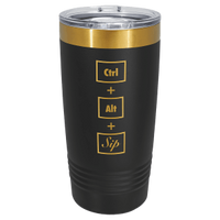 Thumbnail for Polar Camel 20 oz. Gold ION-Plated Ringneck Tumbler with Slider Lid