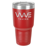 Thumbnail for Polar Camel 30 oz. Red Vacuum Insulated Ringneck Tumbler with Clear Lid