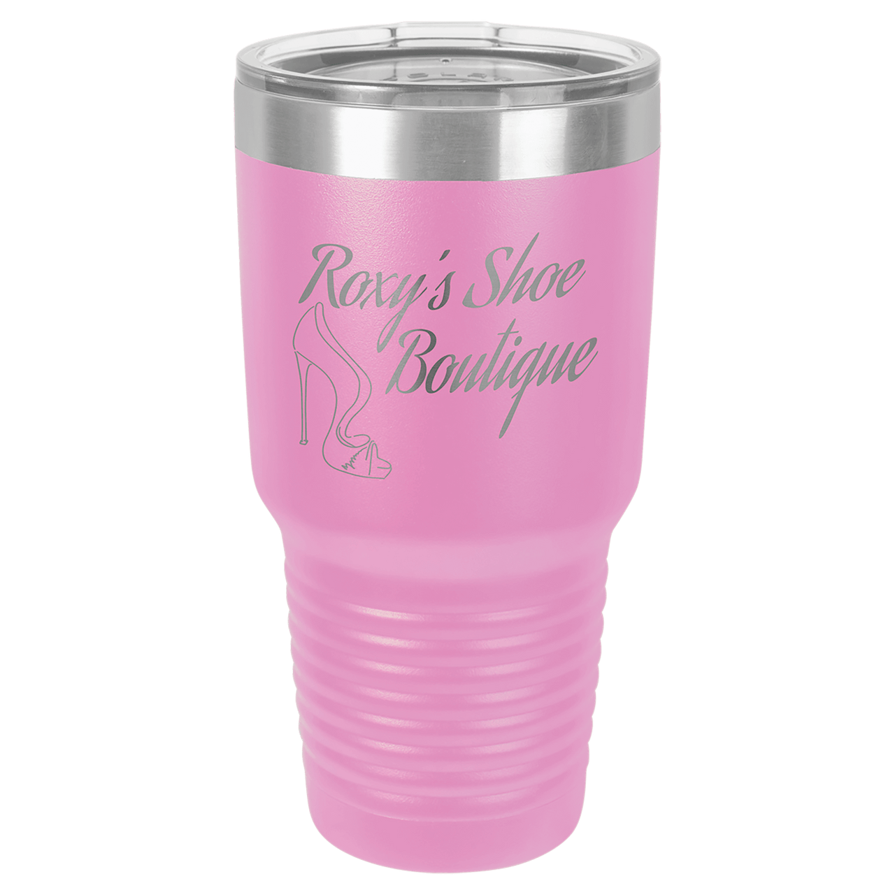 Polar Camel 30 oz. Light Purple Vacuum Insulated Ringneck Tumbler with Clear Lid