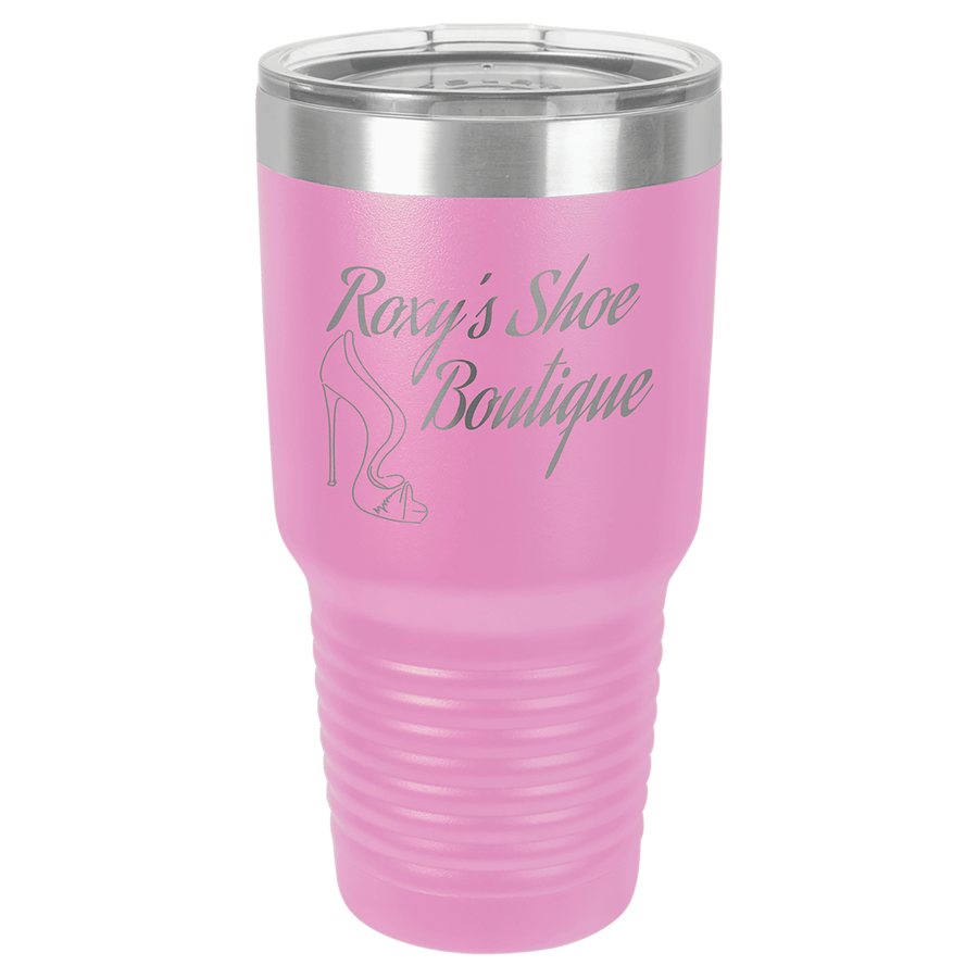 Polar Camel 30 oz. Dark Gray Vacuum Insulated Ringneck Tumbler with Clear Lid