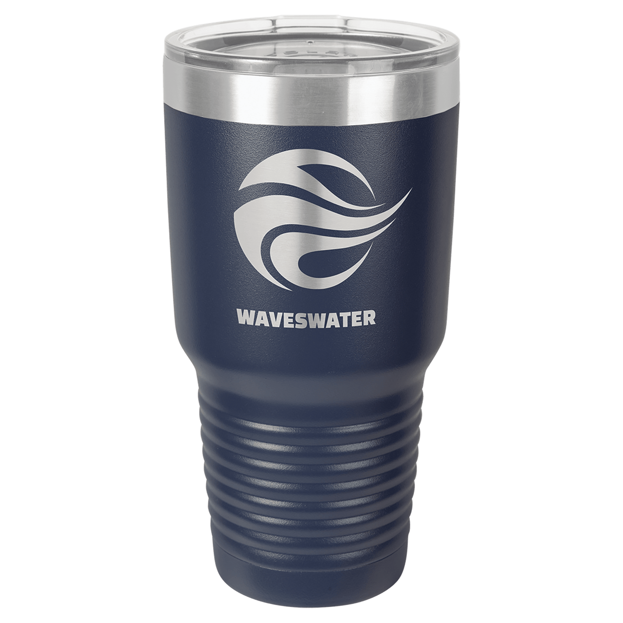 Polar Camel 30 oz. Navy Blue Vacuum Insulated Ringneck Tumbler with Clear Lid