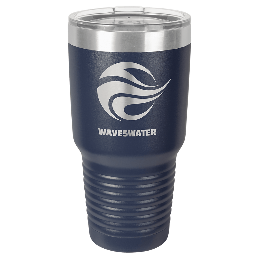 Polar Camel 30 oz. Dark Gray Vacuum Insulated Ringneck Tumbler with Clear Lid