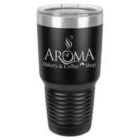 Thumbnail for Polar Camel 30 oz. Black Vacuum Insulated Ringneck Tumbler with Clear Lid