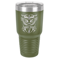 Thumbnail for Polar Camel 30 oz. Olive Green Vacuum Insulated Ringneck Tumbler with Clear Lid