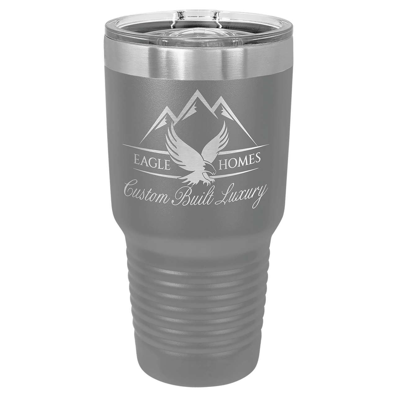 Polar Camel 30 oz. Dark Gray Insulated Ringneck Tumbler with Slider Lid