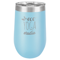 Thumbnail for Polar Camel 16 oz. Light Blue Vacuum Insulated Stemless Tumbler with Lid